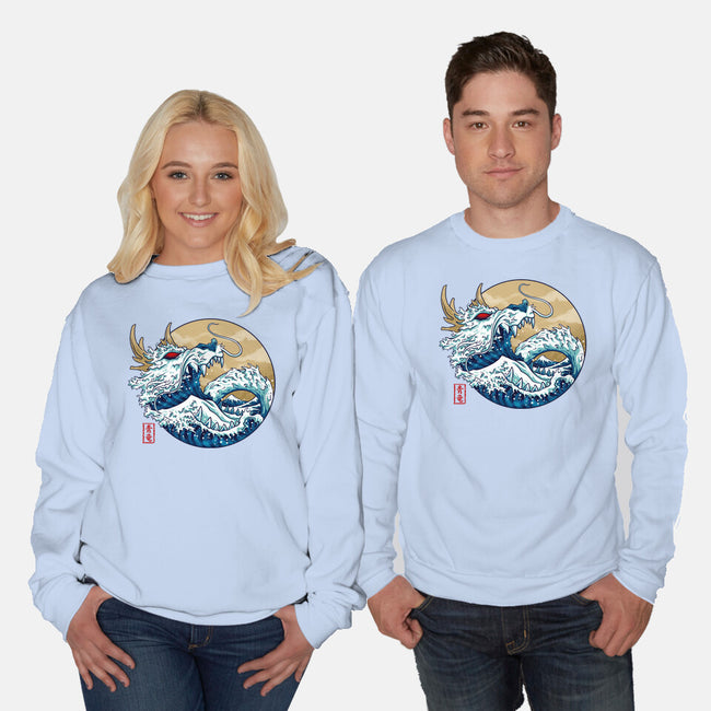 Dragon Wave Off Kanagawa-Unisex-Crew Neck-Sweatshirt-spoilerinc