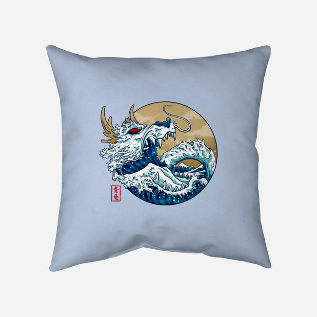 Dragon Wave Off Kanagawa-None-Removable Cover-Throw Pillow-spoilerinc