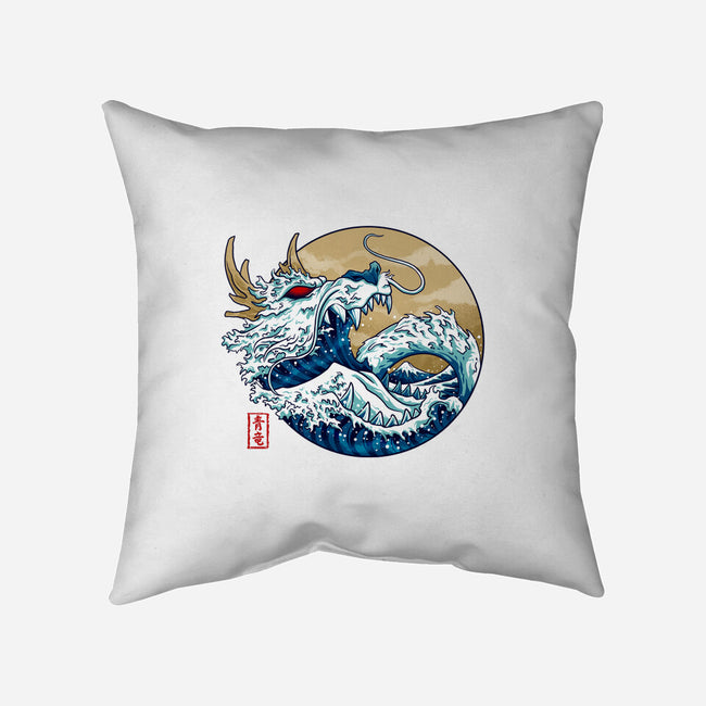 Dragon Wave Off Kanagawa-None-Removable Cover-Throw Pillow-spoilerinc