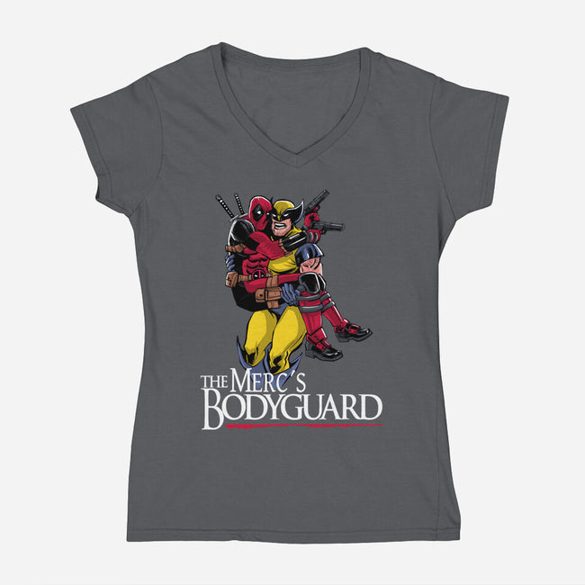 The Merc's Bodyguard-Womens-V-Neck-Tee-zascanauta