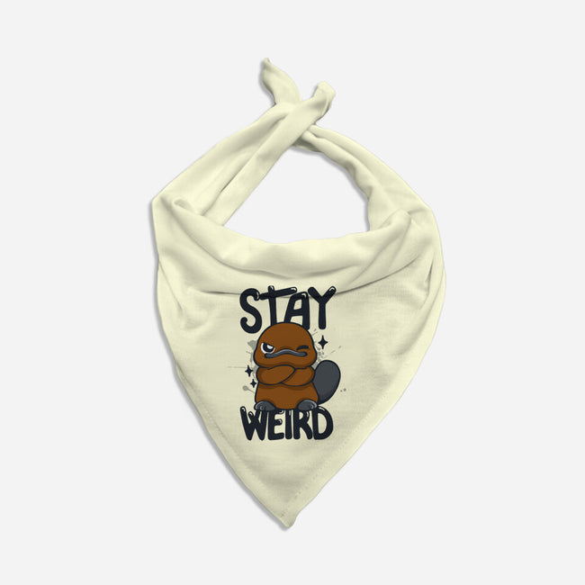 Stay Weird Beaver-Cat-Bandana-Pet Collar-Vallina84