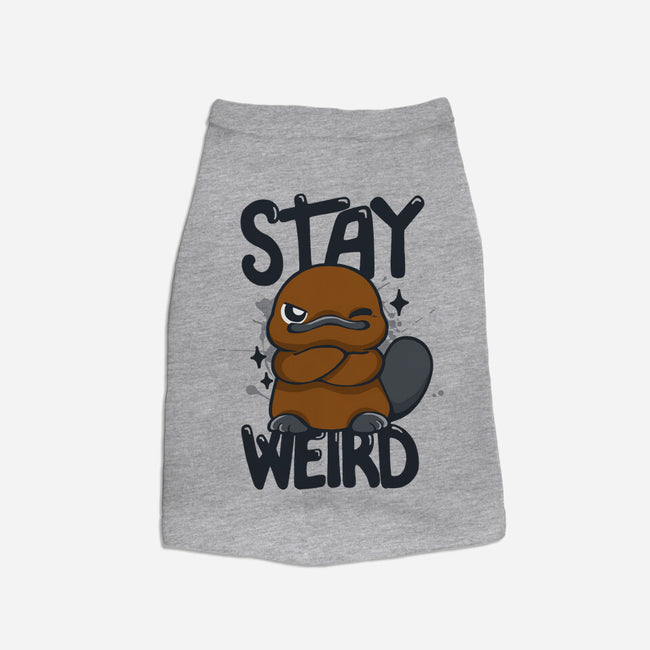 Stay Weird Beaver-Cat-Basic-Pet Tank-Vallina84