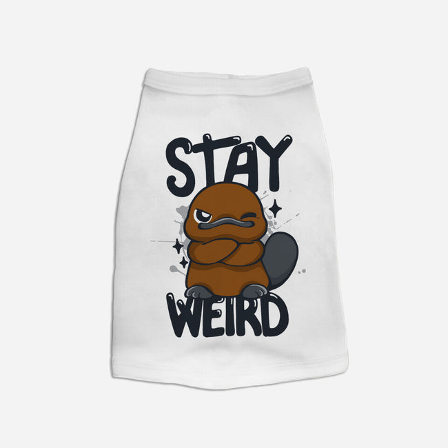 Stay Weird Beaver-Cat-Basic-Pet Tank-Vallina84