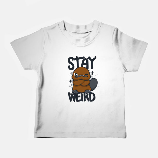 Stay Weird Beaver-Baby-Basic-Tee-Vallina84