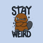 Stay Weird Beaver-Womens-Fitted-Tee-Vallina84