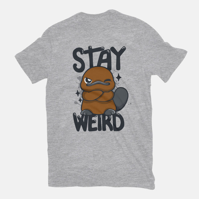 Stay Weird Beaver-Unisex-Basic-Tee-Vallina84