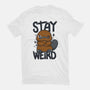 Stay Weird Beaver-Womens-Fitted-Tee-Vallina84