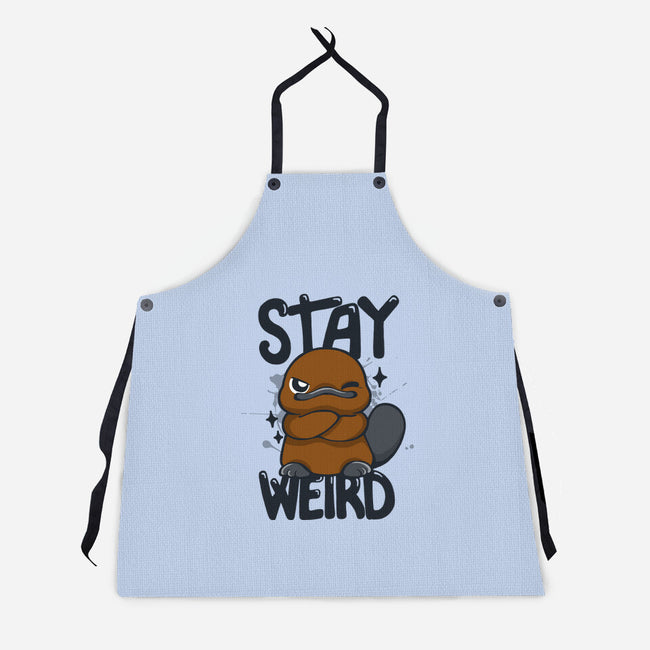 Stay Weird Beaver-Unisex-Kitchen-Apron-Vallina84