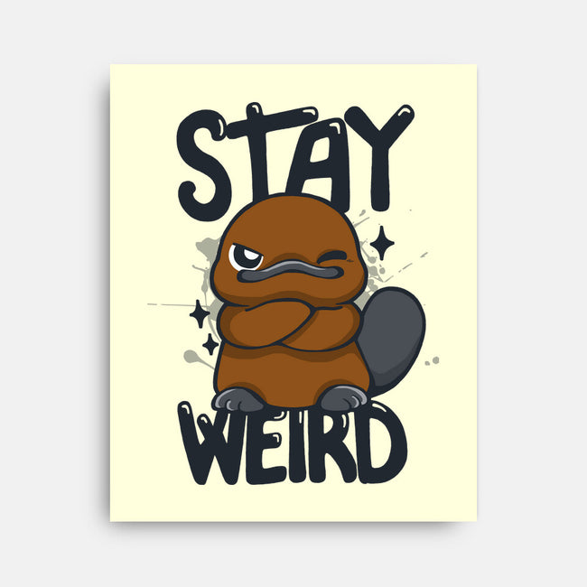 Stay Weird Beaver-None-Stretched-Canvas-Vallina84