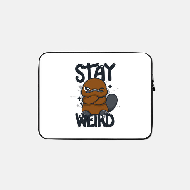 Stay Weird Beaver-None-Zippered-Laptop Sleeve-Vallina84