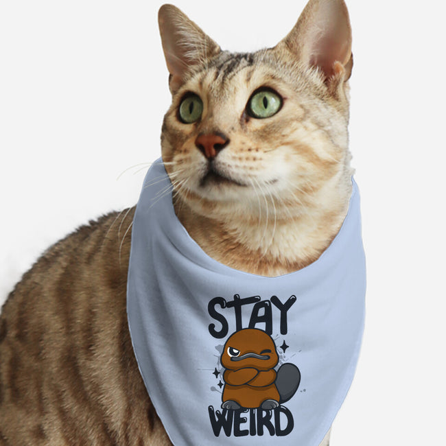 Stay Weird Beaver-Cat-Bandana-Pet Collar-Vallina84