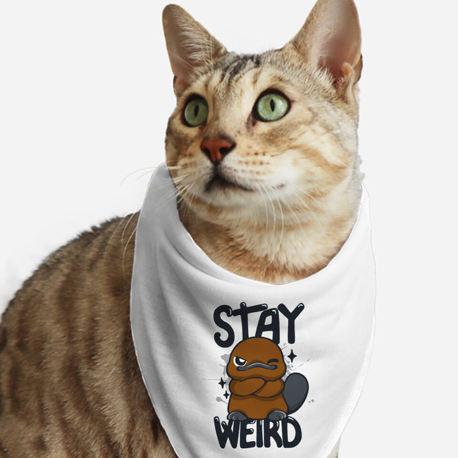 Stay Weird Beaver-Cat-Bandana-Pet Collar-Vallina84