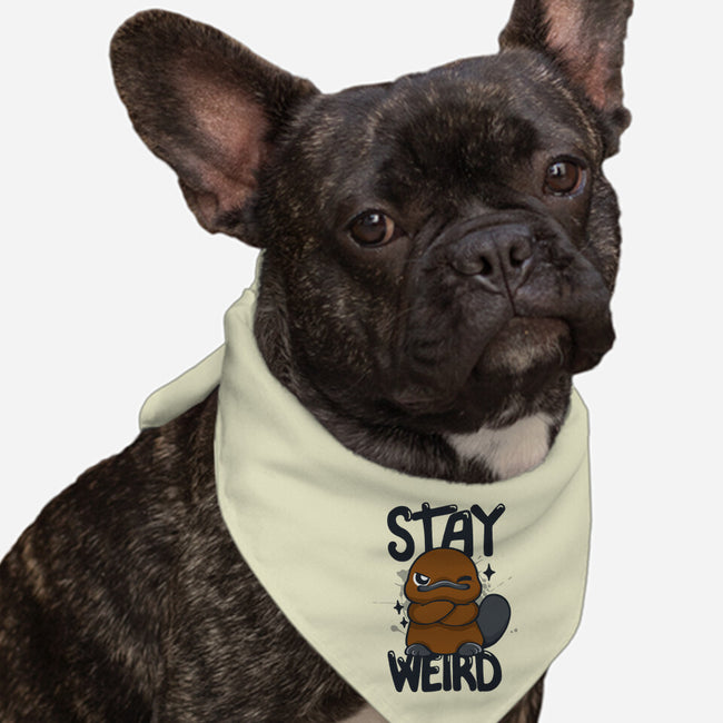 Stay Weird Beaver-Dog-Bandana-Pet Collar-Vallina84