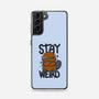 Stay Weird Beaver-Samsung-Snap-Phone Case-Vallina84