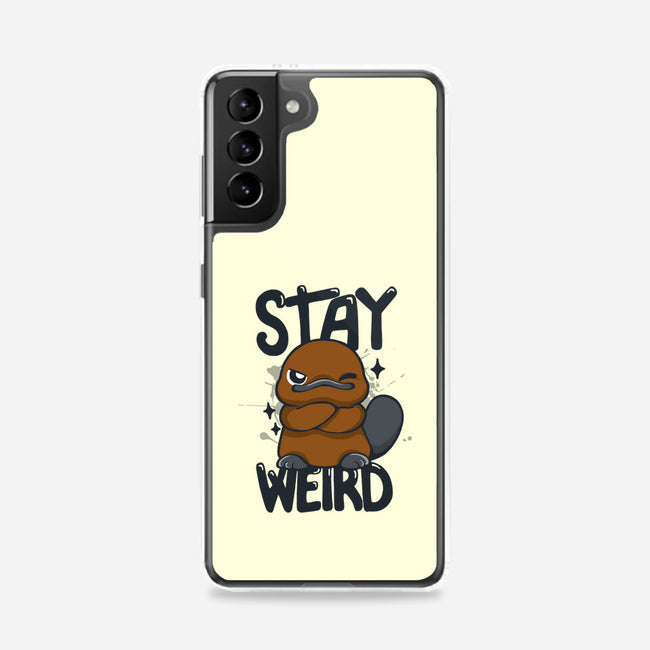 Stay Weird Beaver-Samsung-Snap-Phone Case-Vallina84