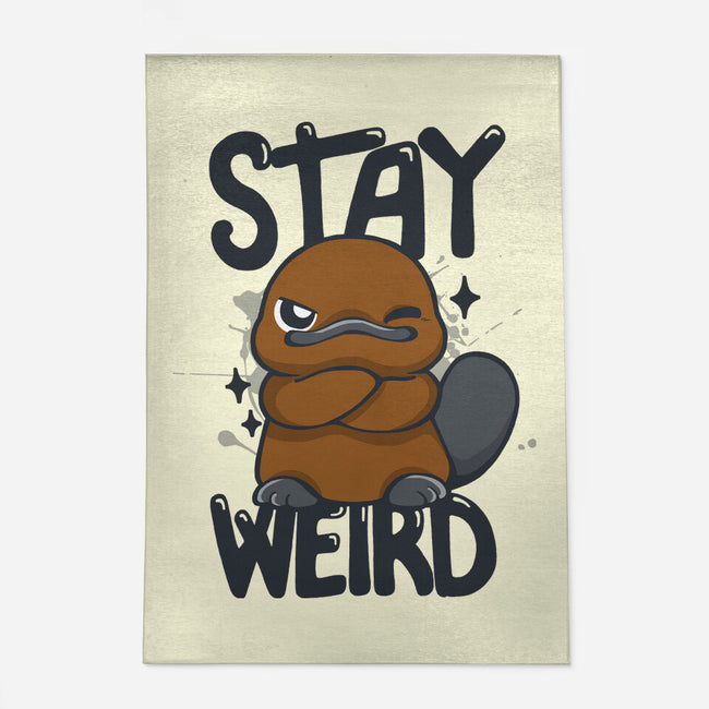 Stay Weird Beaver-None-Outdoor-Rug-Vallina84