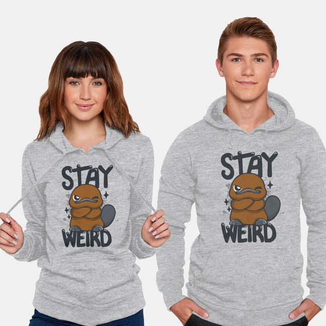 Stay Weird Beaver-Unisex-Pullover-Sweatshirt-Vallina84