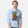 Stay Weird Beaver-Mens-Long Sleeved-Tee-Vallina84