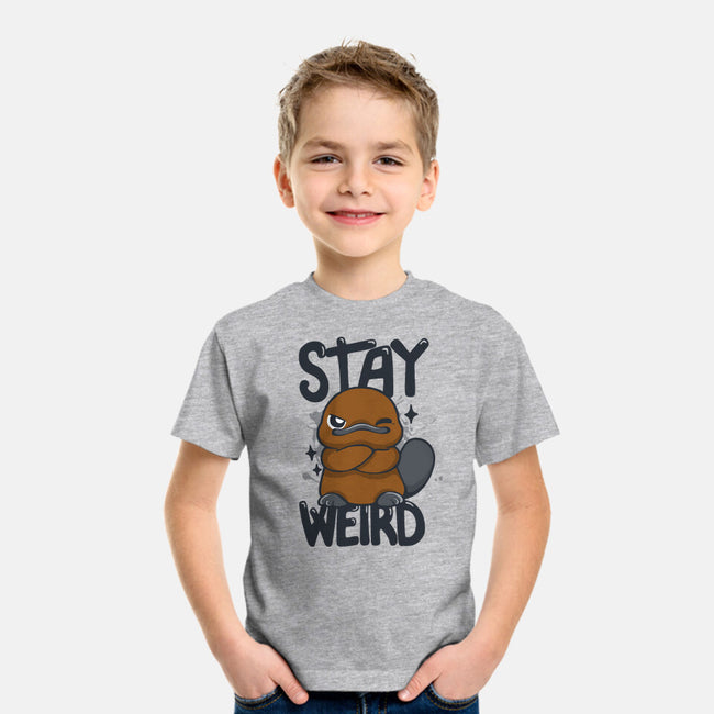 Stay Weird Beaver-Youth-Basic-Tee-Vallina84