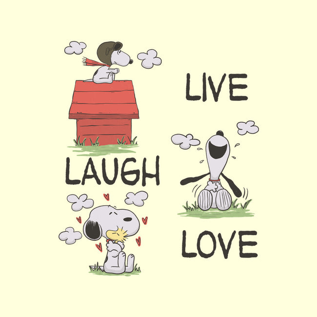 Live Laugh Love Snoopy-None-Removable Cover w Insert-Throw Pillow-Claudia