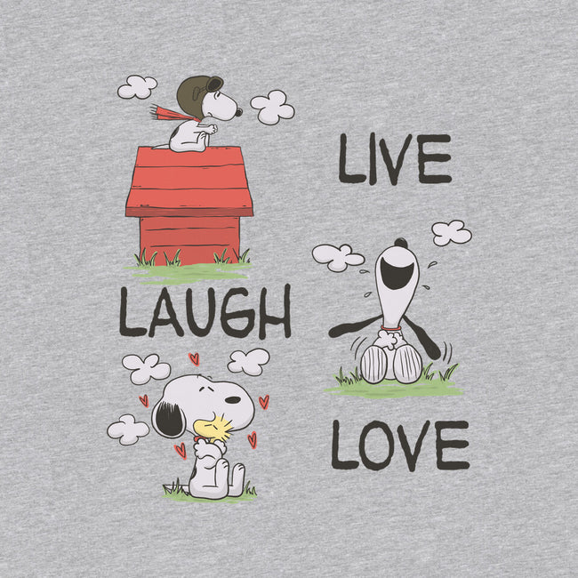 Live Laugh Love Snoopy-Youth-Pullover-Sweatshirt-Claudia