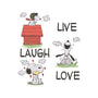 Live Laugh Love Snoopy-Unisex-Baseball-Tee-Claudia