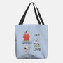 Live Laugh Love Snoopy-None-Basic Tote-Bag-Claudia