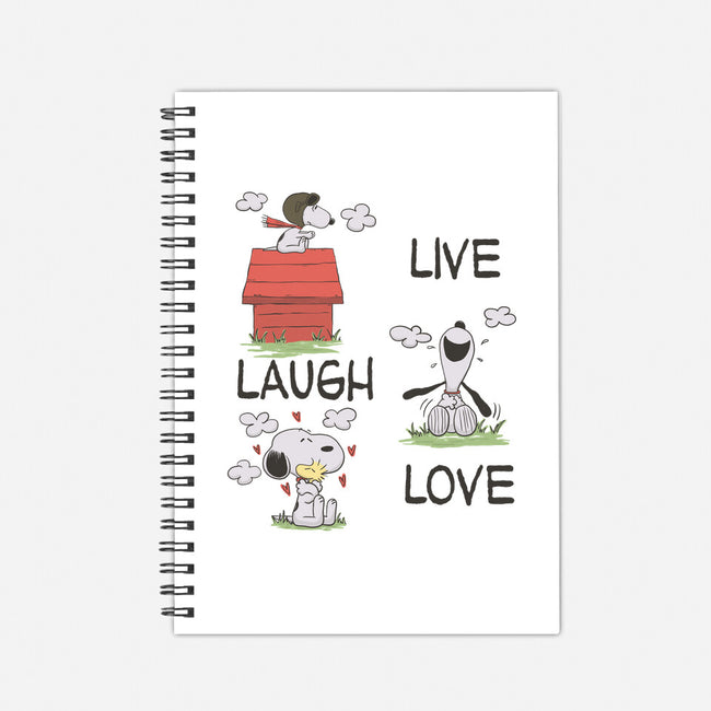 Live Laugh Love Snoopy-None-Dot Grid-Notebook-Claudia