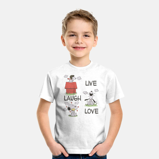Live Laugh Love Snoopy-Youth-Basic-Tee-Claudia