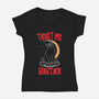 I Bring Good Luck-Womens-V-Neck-Tee-turborat14