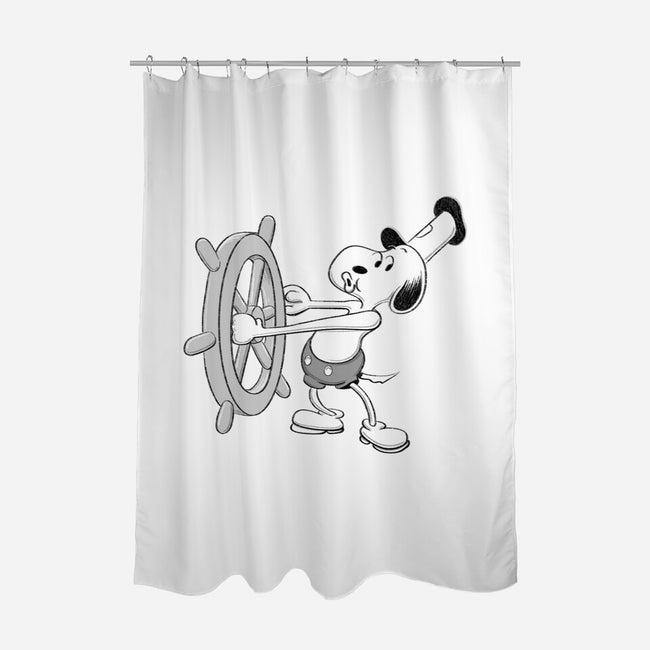 Steamboat Beagle-None-Polyester-Shower Curtain-SubBass49