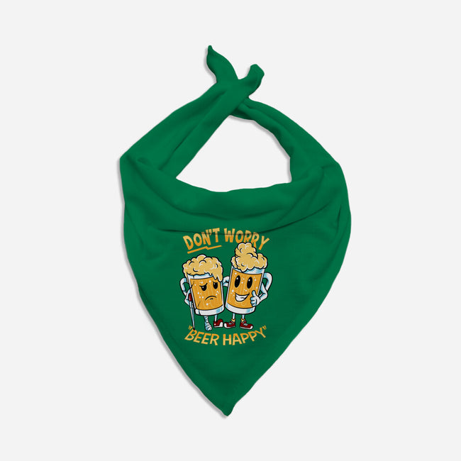 Don't Worry Beer Happy-Cat-Bandana-Pet Collar-spoilerinc