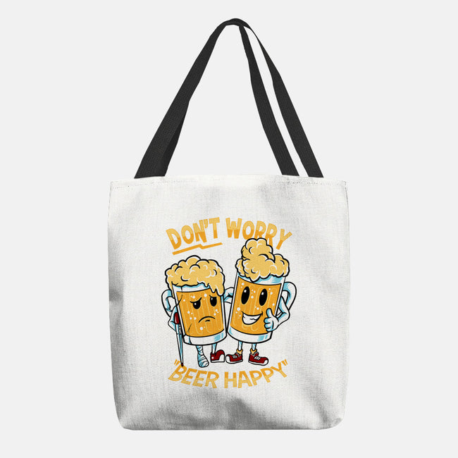 Don't Worry Beer Happy-None-Basic Tote-Bag-spoilerinc