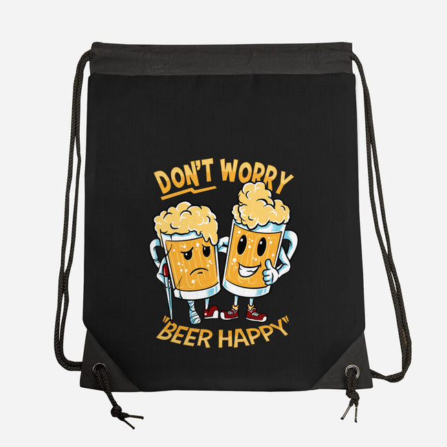 Don't Worry Beer Happy-None-Drawstring-Bag-spoilerinc