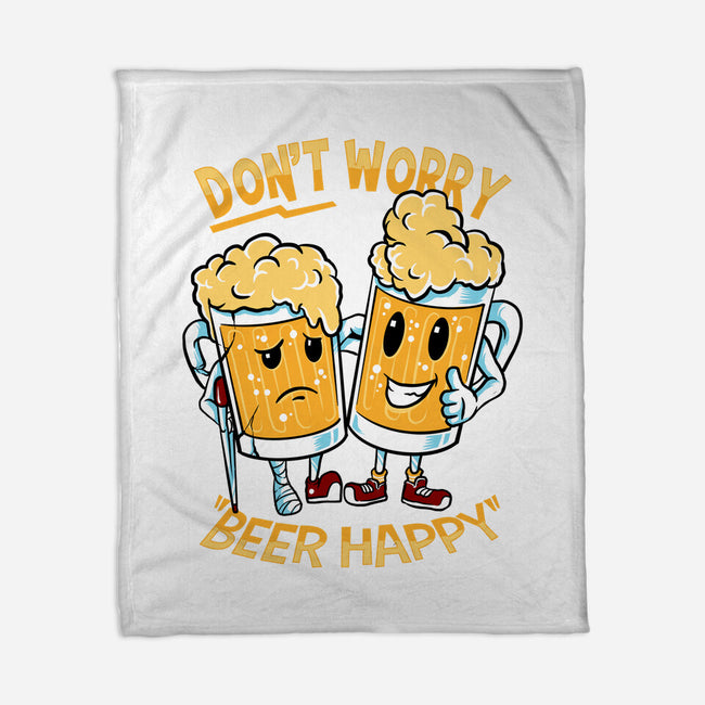 Don't Worry Beer Happy-None-Fleece-Blanket-spoilerinc