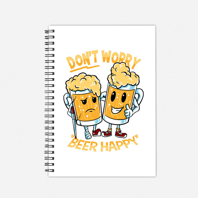 Don't Worry Beer Happy-None-Dot Grid-Notebook-spoilerinc