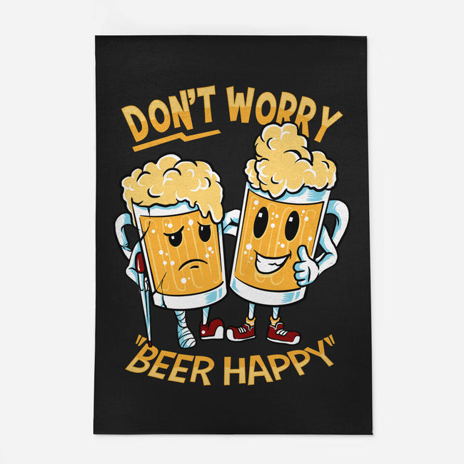 Don't Worry Beer Happy-None-Indoor-Rug-spoilerinc