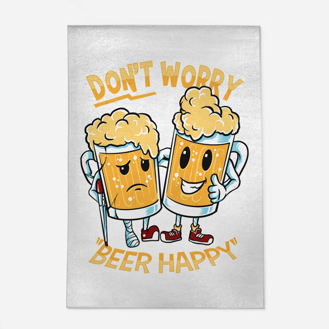 Don't Worry Beer Happy-None-Indoor-Rug-spoilerinc