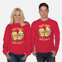 Don't Worry Beer Happy-Unisex-Crew Neck-Sweatshirt-spoilerinc