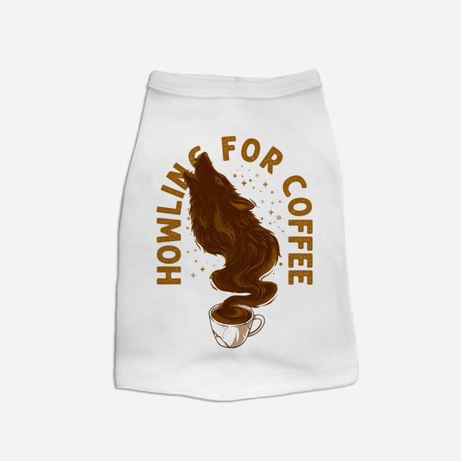 Howling For Coffee-Cat-Basic-Pet Tank-spoilerinc