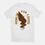 Howling For Coffee-Womens-Fitted-Tee-spoilerinc