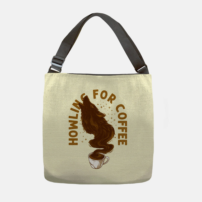 Howling For Coffee-None-Adjustable Tote-Bag-spoilerinc