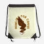 Howling For Coffee-None-Drawstring-Bag-spoilerinc