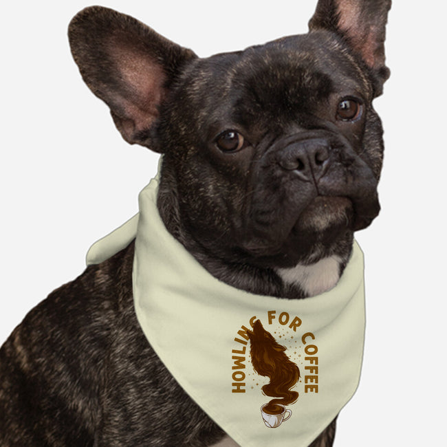 Howling For Coffee-Dog-Bandana-Pet Collar-spoilerinc