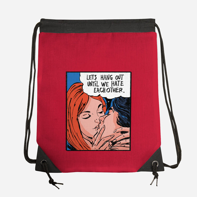 Let's Hang Out-None-Drawstring-Bag-kharmazero