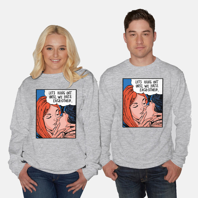 Let's Hang Out-Unisex-Crew Neck-Sweatshirt-kharmazero