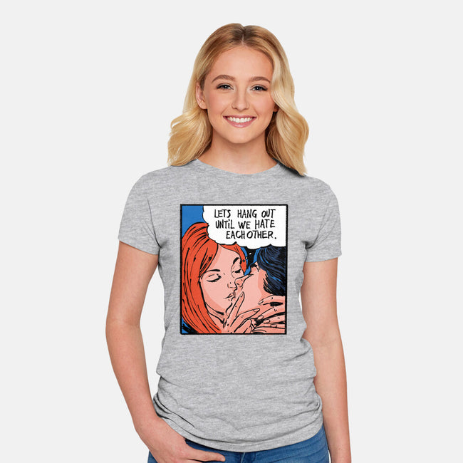 Let's Hang Out-Womens-Fitted-Tee-kharmazero