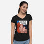 Let's Hang Out-Womens-V-Neck-Tee-kharmazero