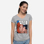 Let's Hang Out-Womens-V-Neck-Tee-kharmazero