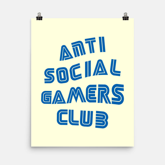 Antisocial Gamer-None-Matte-Poster-Rogelio